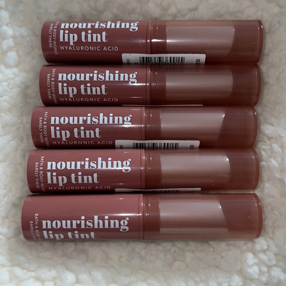 BBW 5 pk Nourishing Lip Tint Hyaluronic Acid Barely There
